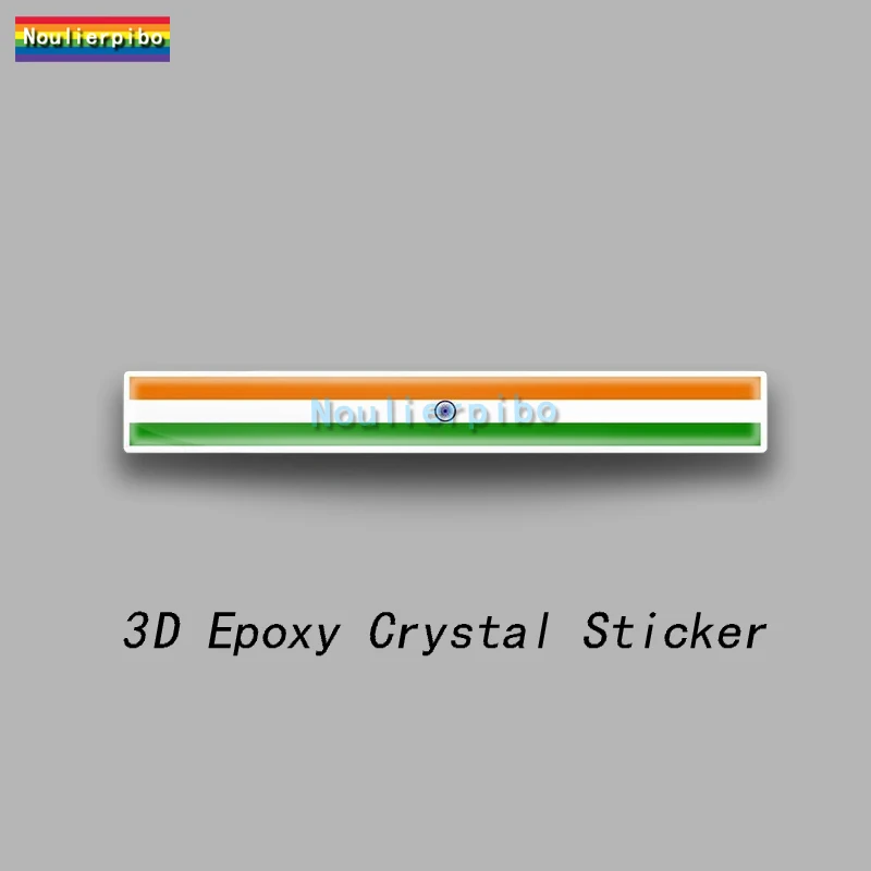 3D Epoxy Resin Car Dome Sticker India Flag Badge Vinyl Stereo Decal for Car Motorcycle Helmet Mobile Laptop Trolley Case