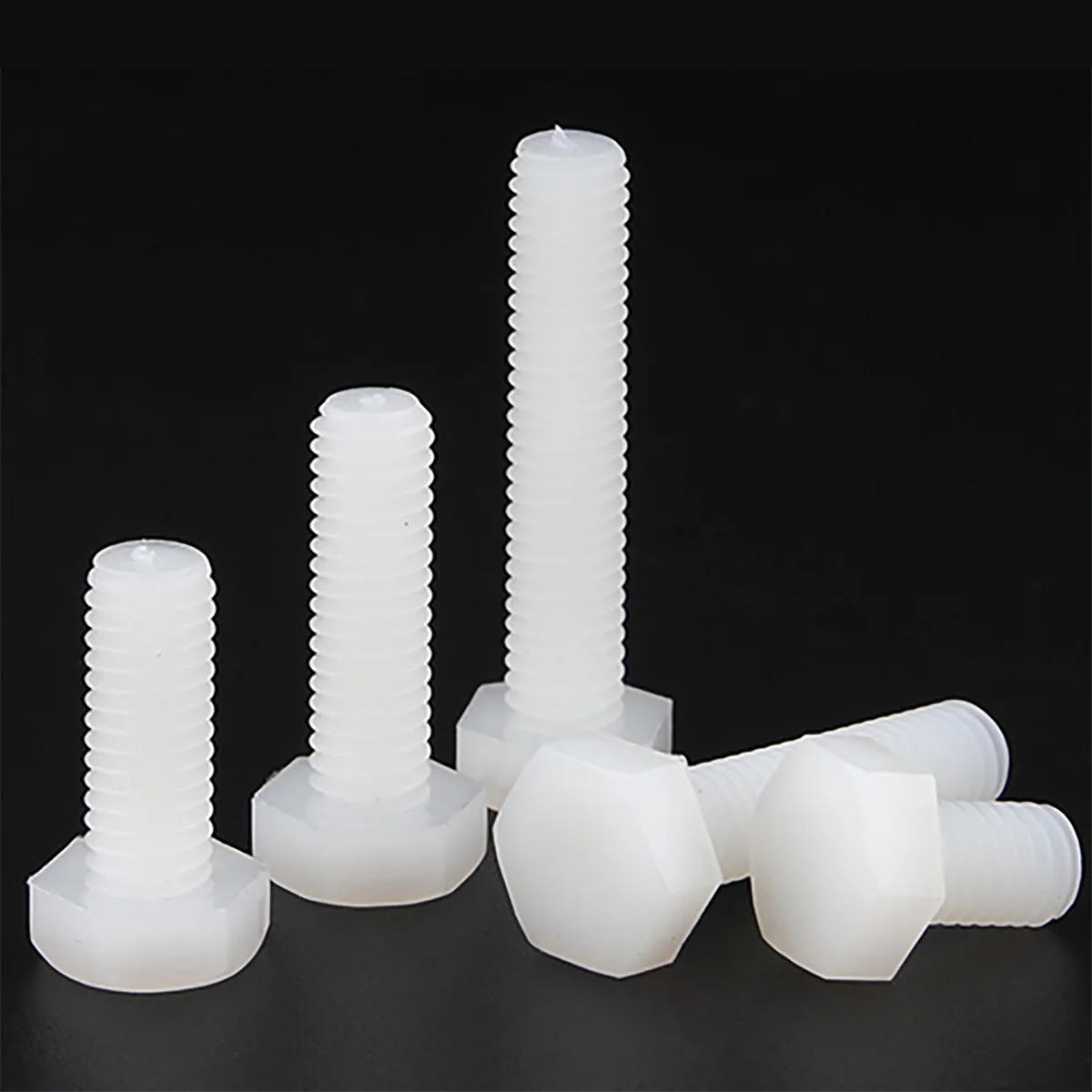 Perno hexagonal exterior de nailon, tornillo hexagonal de plástico aislado, M3-M12