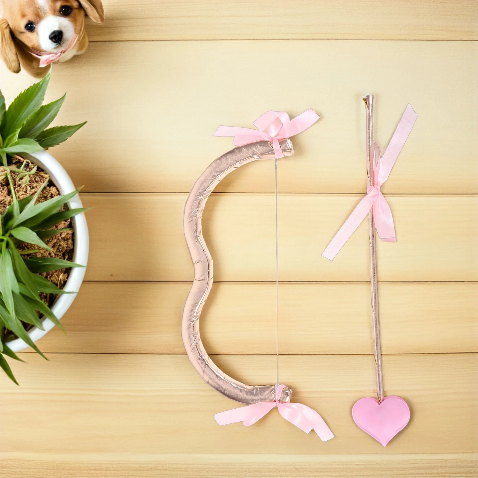 

Cupid Bow and Arrow Heart-Shaped Cupid Arrows Mini Bow Valentine's Day Costume Accessory Cosplay Party Favors Versatile Style