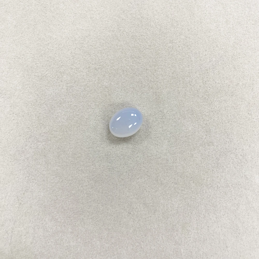 Factory Wholesale Brazilian Blue Agate Oval Cabochon Ice-Type Energy Stone Gem ​for Ring Earring Pendant DIY Jewelry Accessories