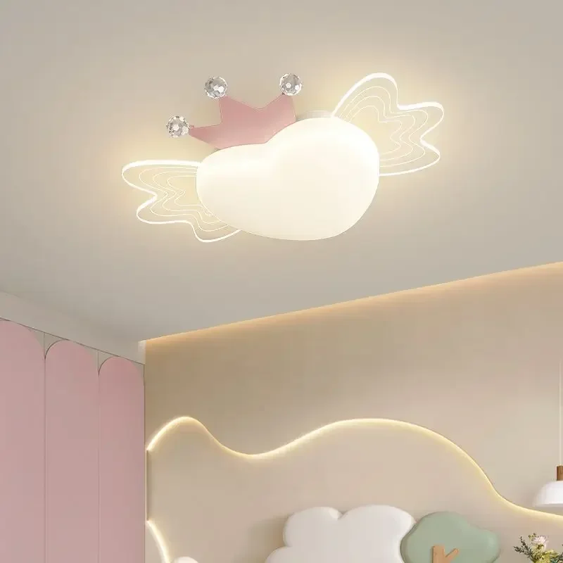 New Airplane Chandelier For Children Room Dimmable Starry Night Pendant Lamp Girls Boys Bedroom Study Aircraft Ceiling Lights