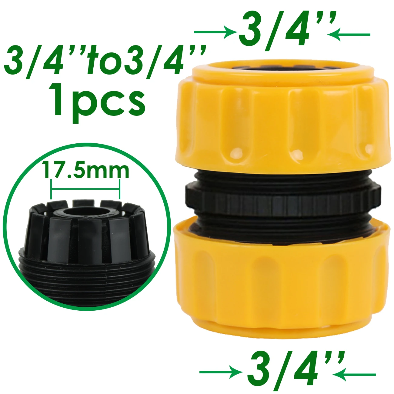 KESLA 1 3/4 1/2 inch Garden Water Hose Quick Connector Pipe Extension Coupler Fitting 25 20 16mm Repair Joint Irrigation System