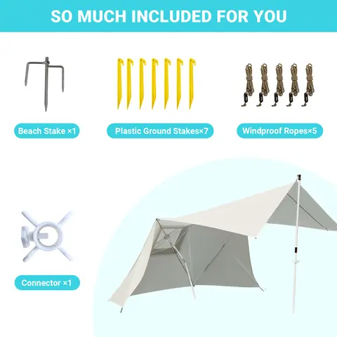 9 best sales समुद्र तट की छाया - №6