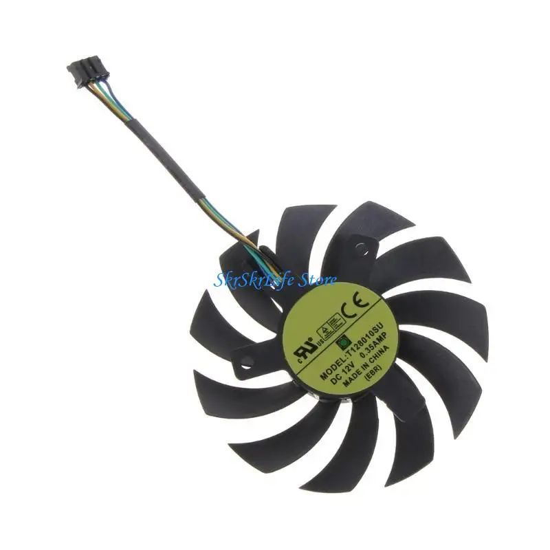 

E65E 1/2PC 74mm 5Pin FD7010H12S GPU Cooling Fan for GTX1060-03G GTX960 GAMING