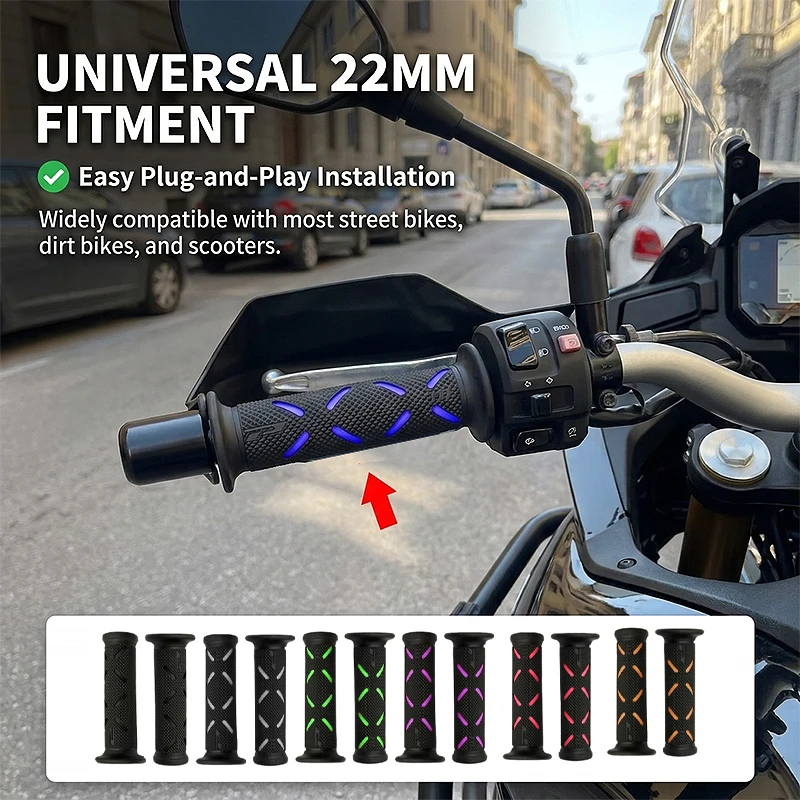 22MM Universal Motorcycle Handlebar Grips FOR YAMAHA MT-07 MT-09 MT-10 MT-03 MT-25 MT 07 09 03 25 Tracer700 XSR700 YZF R7 R25