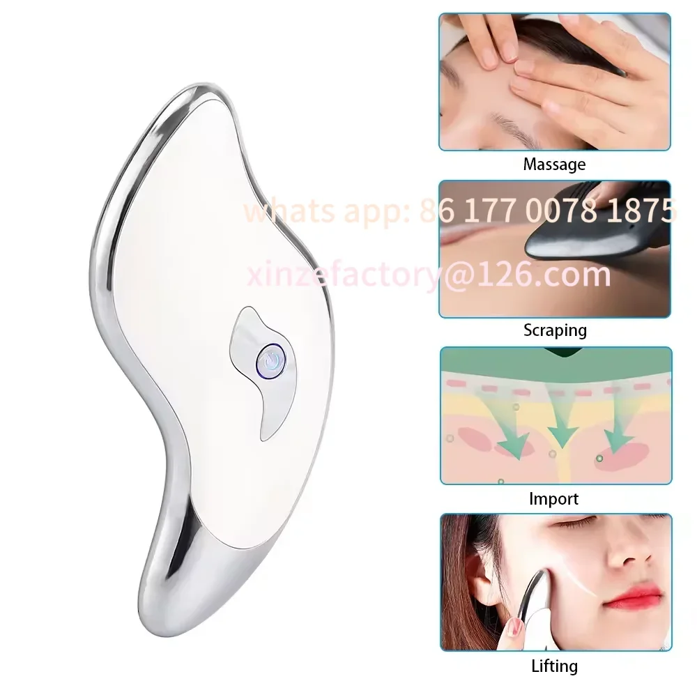 

Настраиваемый электрический массажер-скребок для лица с USB-питанием и функцией вибрации для домашнего использования