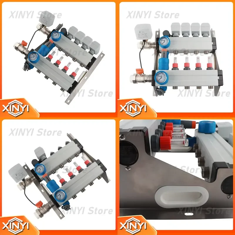 Floor Heating System with Built-In Insulation Stainless Steel Manifolds for Water Media Hall Application for Underfloor