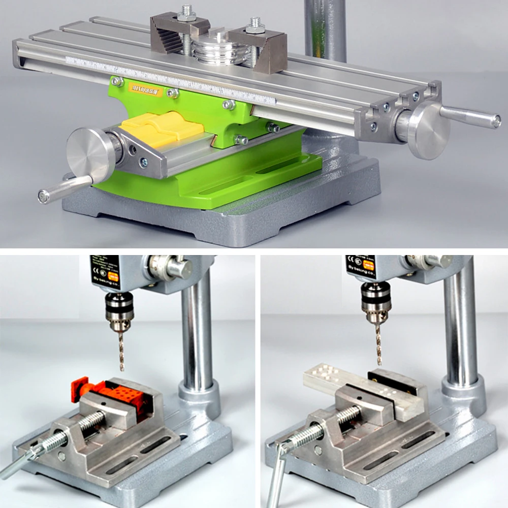ALLSOME 220V 340W Electric Drill Stand Mini Table Top Bench Drill Stand Holder DIY Bracket Fixed Frame