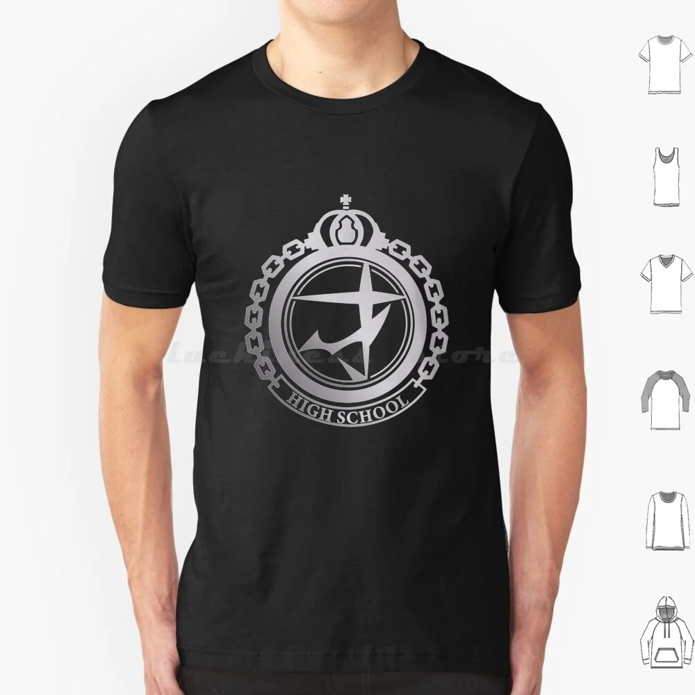 Danganronpa V3-School Crest T Shirt Cotton Men Women DIY Print Danganronpa Danganronpa V3 School High School School Crest Crest