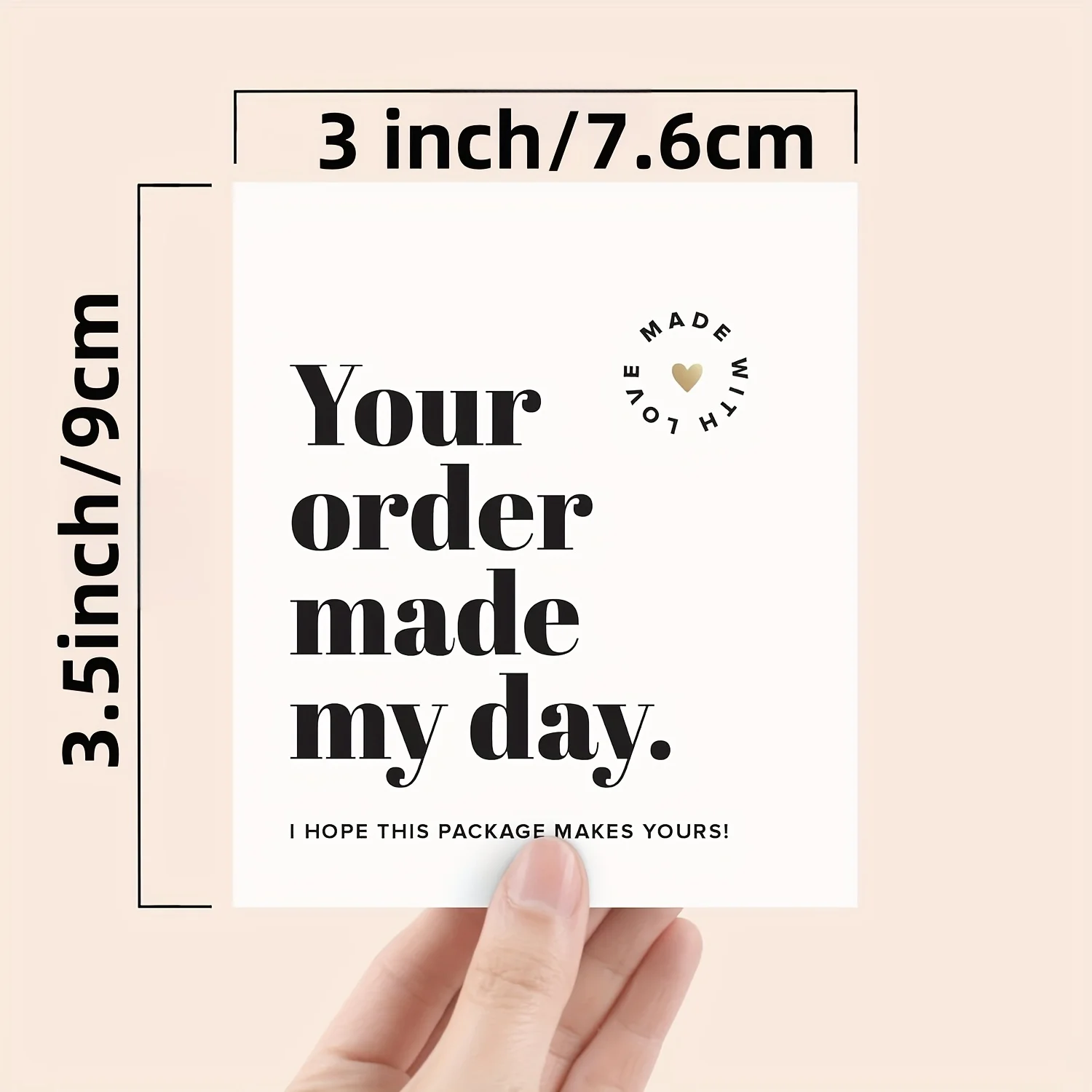 50 Pcs Thank You Cards for Small Business, Thank You Notes for Supporting My Small Business Cards.