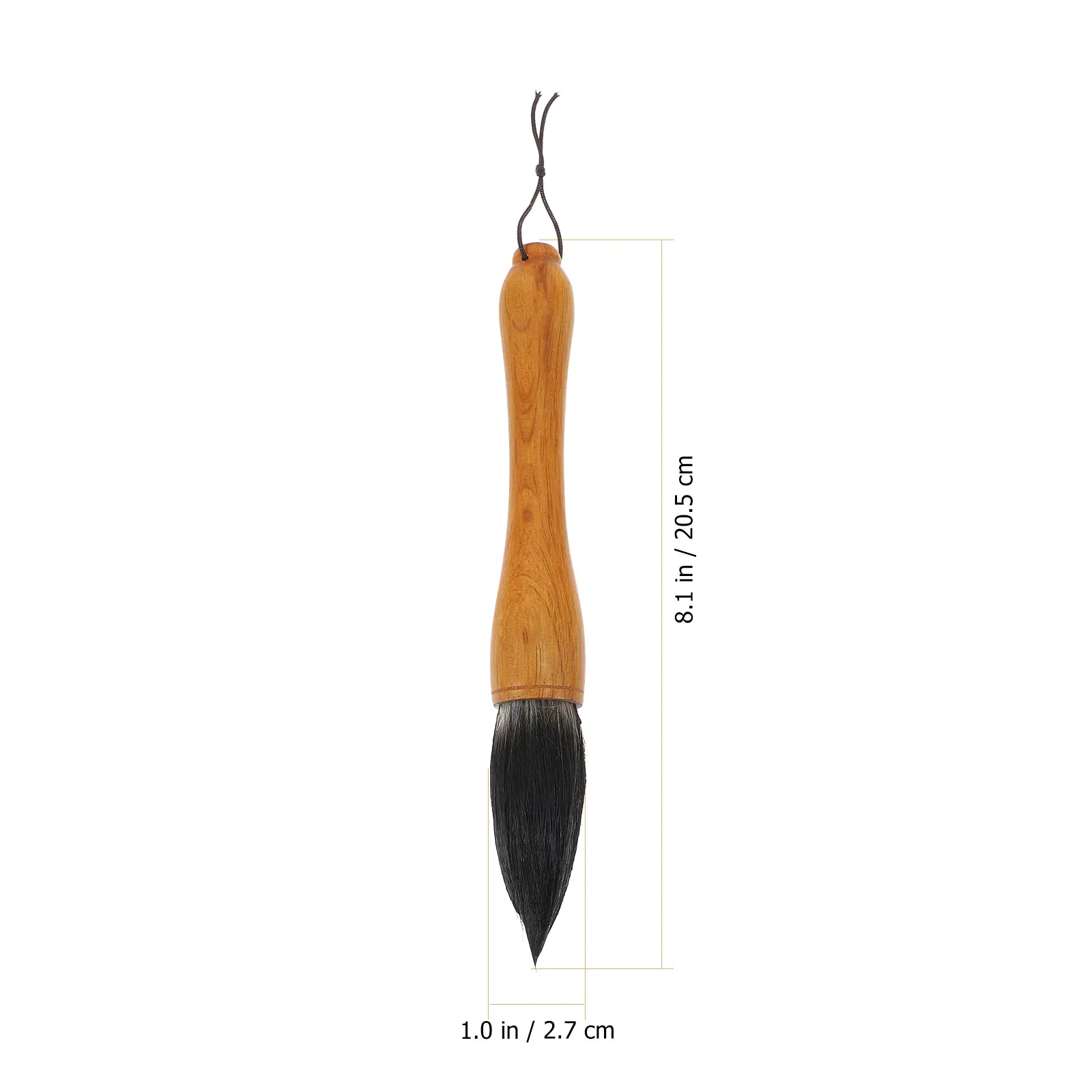 1pc Ox Horn Tip Brush Large Drawing Calligraphy Pen Writing Couplets Brush High Grade Bristle Comfortable Grip Smooth Ink