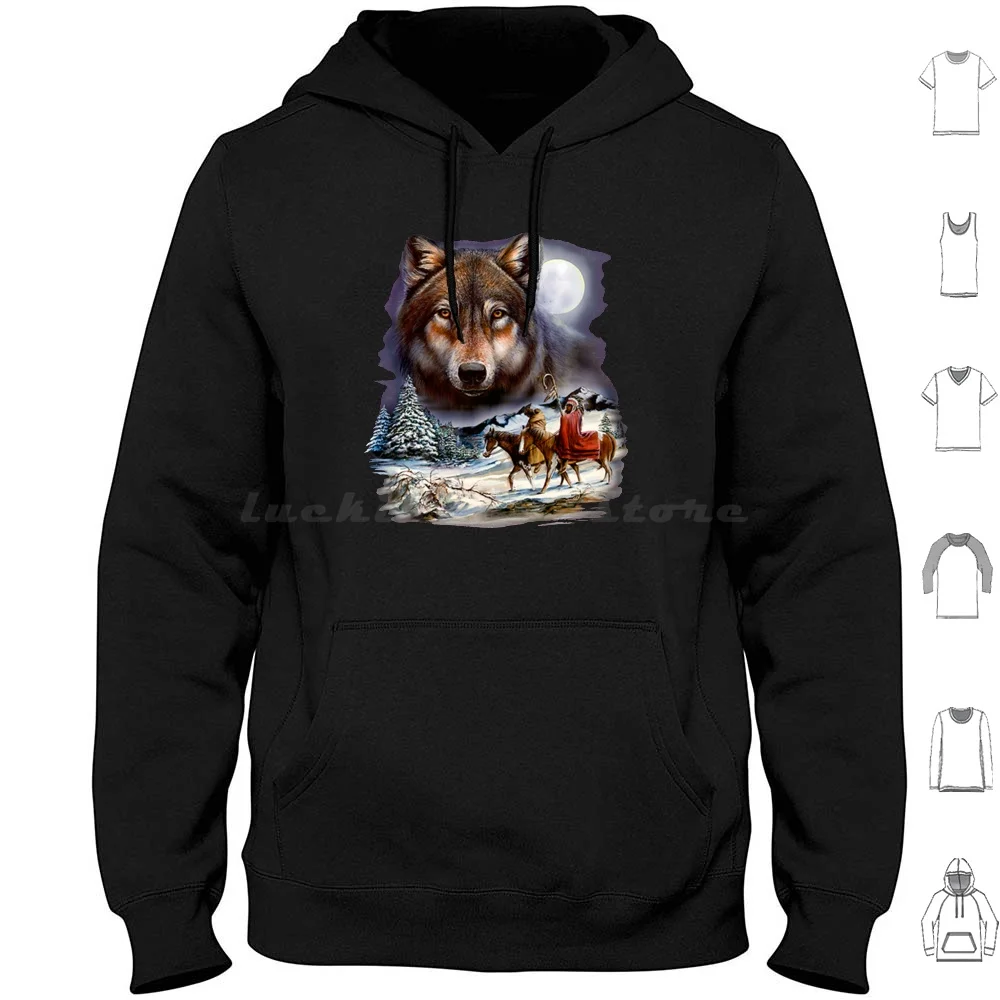 

Winter Wolves In Full Moon Hoodies Long Sleeve Winter Wolf Wolves Howling Moon Moonlight Nature Wild Night Wildlife