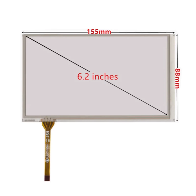 6.2inch 155X88MM 4Pin General Motors DVD GPS Navigation Control Resistor Touch Screen Panel