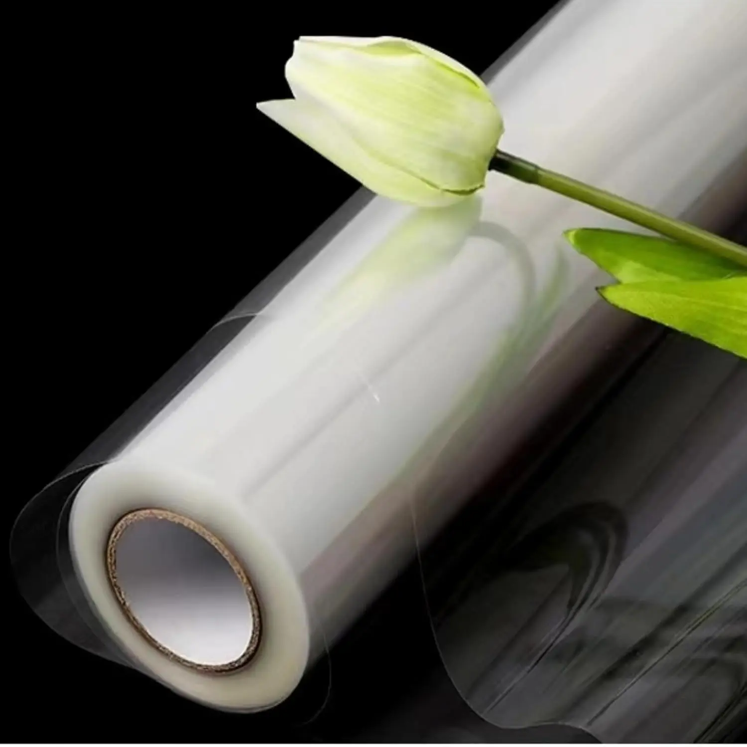

Clear Cellophane Wrap Roll 32in x 50ft 3Mil Thick for Gift Baskets, Bouquet Wrapping, and Treats Bags
