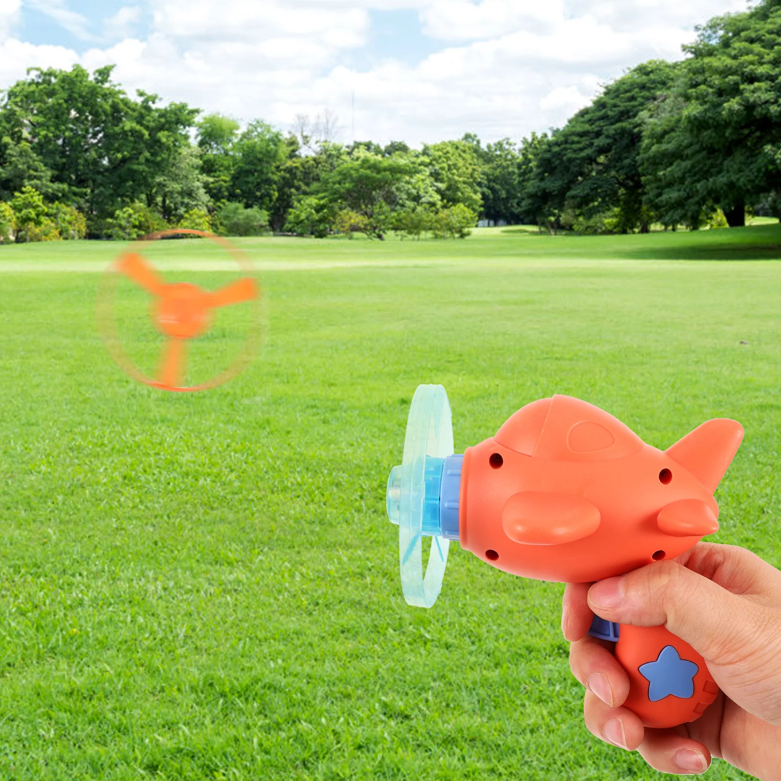 

1 set Plastic Flying Toys Fish Shape Shooting Toy Cartoon Design Launcher Outdoor Kids Child Fun Educational Pink