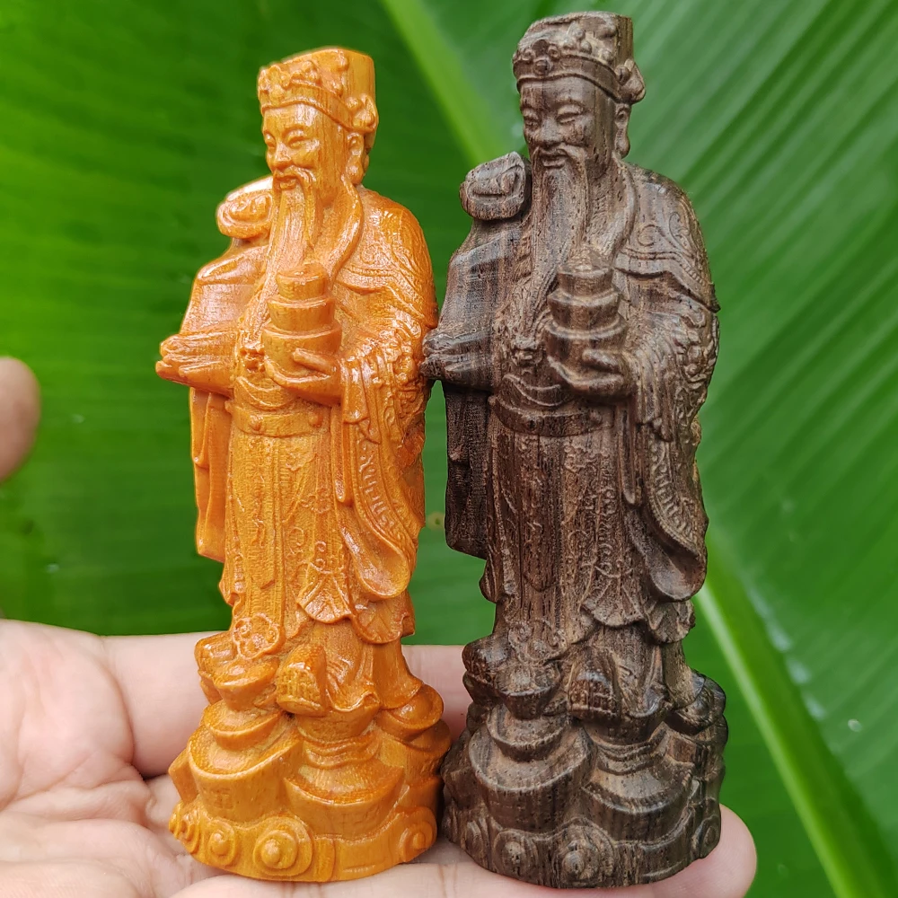 Wooden God of Wealth Figurine  - огляд і ціна Home Decor Exchange