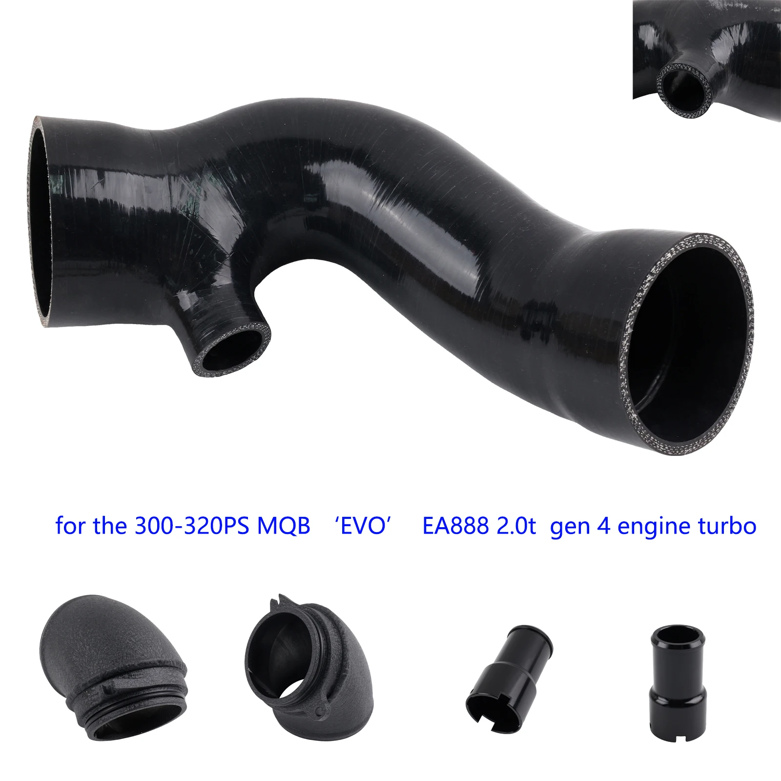 TURBO 90 INLET & SILICONE INLET ท่อข้อศอกท่อดูดสําหรับ VW Tiguan Golf MK8 R / GTI CS / Audi S3 8Y EA888.4 2.0T