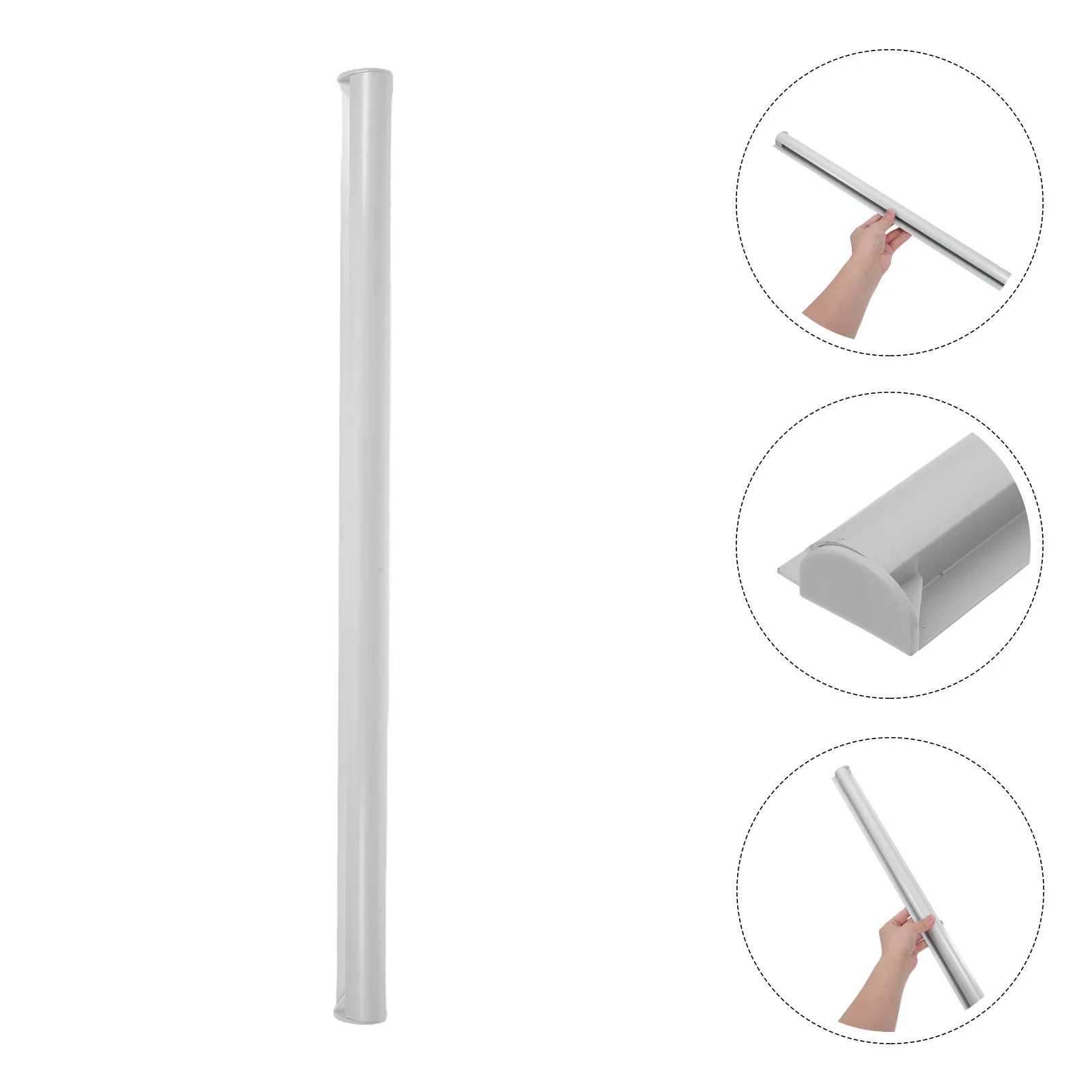 50Cm Kitchen Order Ticket Holder Strip Self-Adhesive Aluminum Receipt Organizer Oil Water Resistant Restaurant Cafe Wall Mounted