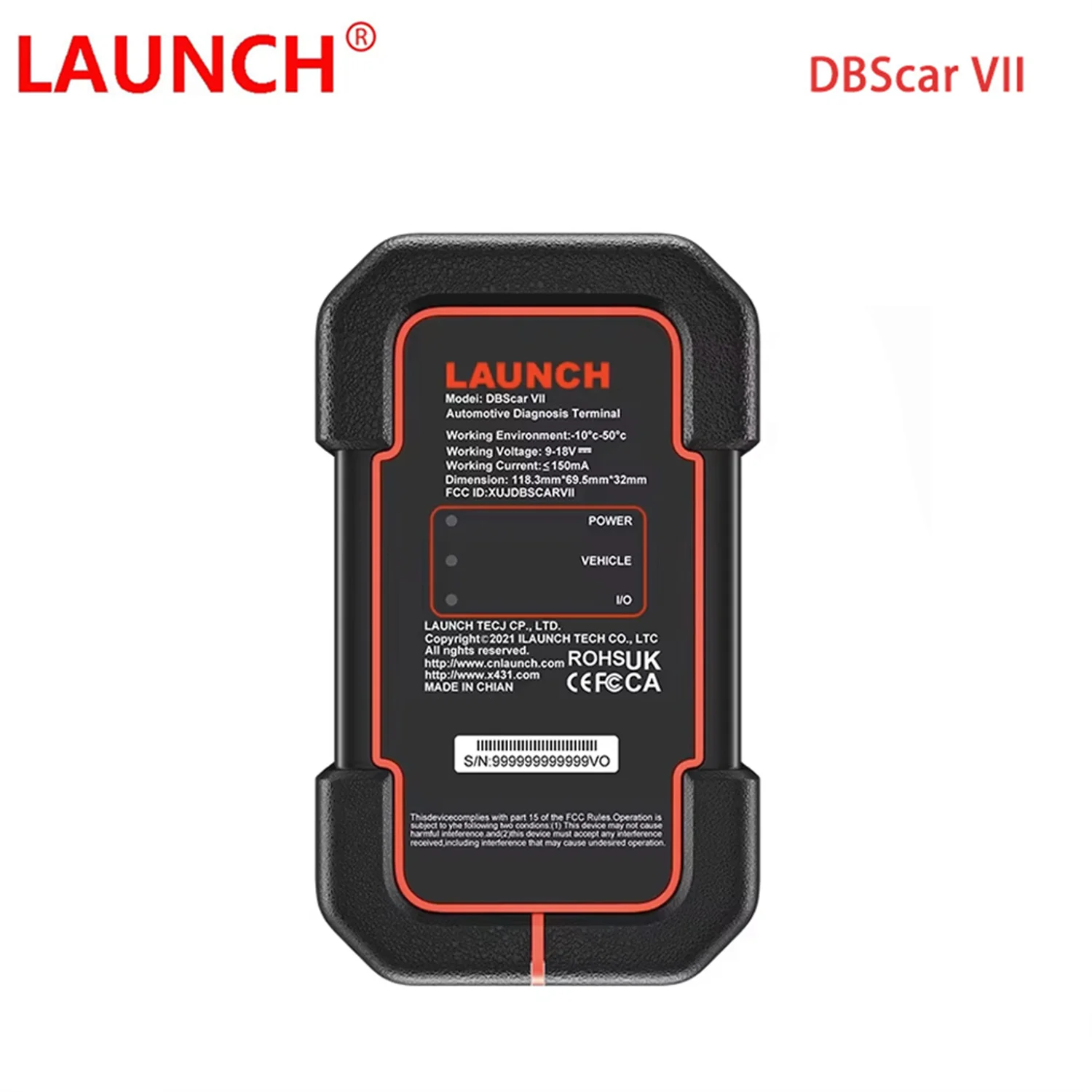 Launch X431 DBScar VII Bluetooth Adapter Connector Replacement OBD2 Scanner Diagnostic Tool for Launch X431 pro/pro3/pros/V/V+