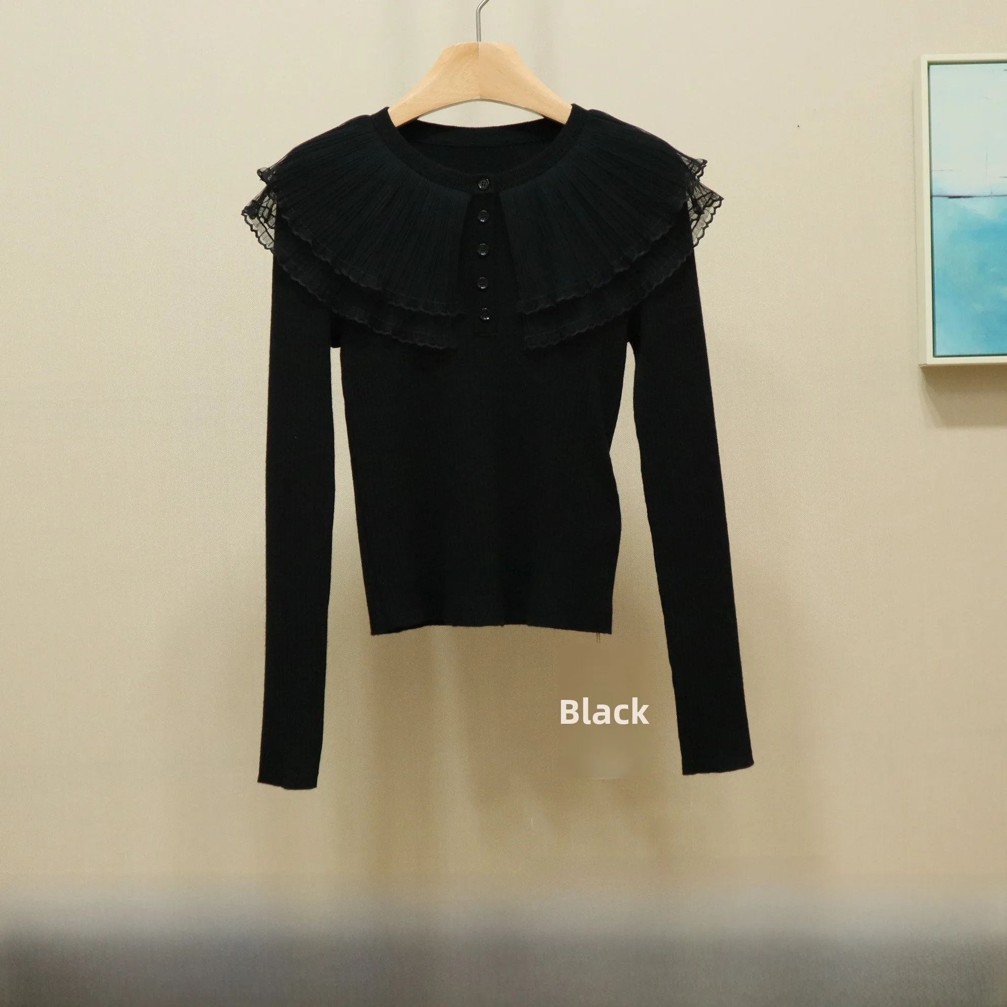 

Зимний вязаный свитер с длинными рукавами, омолаживающий, модный, женский, премиум-качество, смесь полиэстера, шерсти, акрила, нейлона