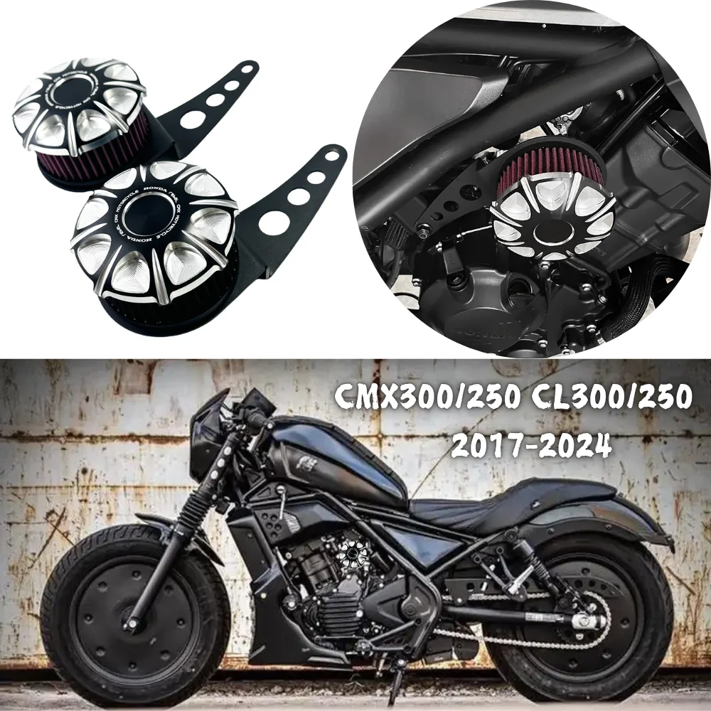 For Rebel CMX300/250 CL300/250 2017-2022 2023 2024 Air Cleaner Cover Right Side Engine Decorative Cover filtrer Decorative Kit