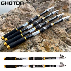 GHOTDA Sea Fishing Rod Spinning Telescopic Feeder Saltwater Freshwater Portable Travel Pole 2.1M 2.4M 2.7M 3M 3.6M Carbon Fiber