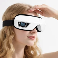 Masajeador de ojos con vibración portátil inteligente, compresa de Airbag, herramienta para el cuidado de los ojos, Bluetooth, música, masaje de ojos, relajación, fatiga, máscara para dormir