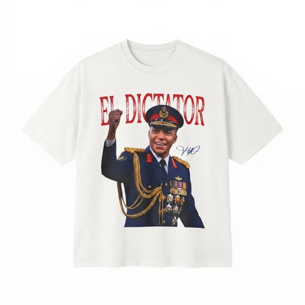 Dictator Kylian Mbappe Funny Meme 2026 Graphic France Football Tshirt Unisex Men‘s Women's T-Shirt Y2k Casual Fan Tee