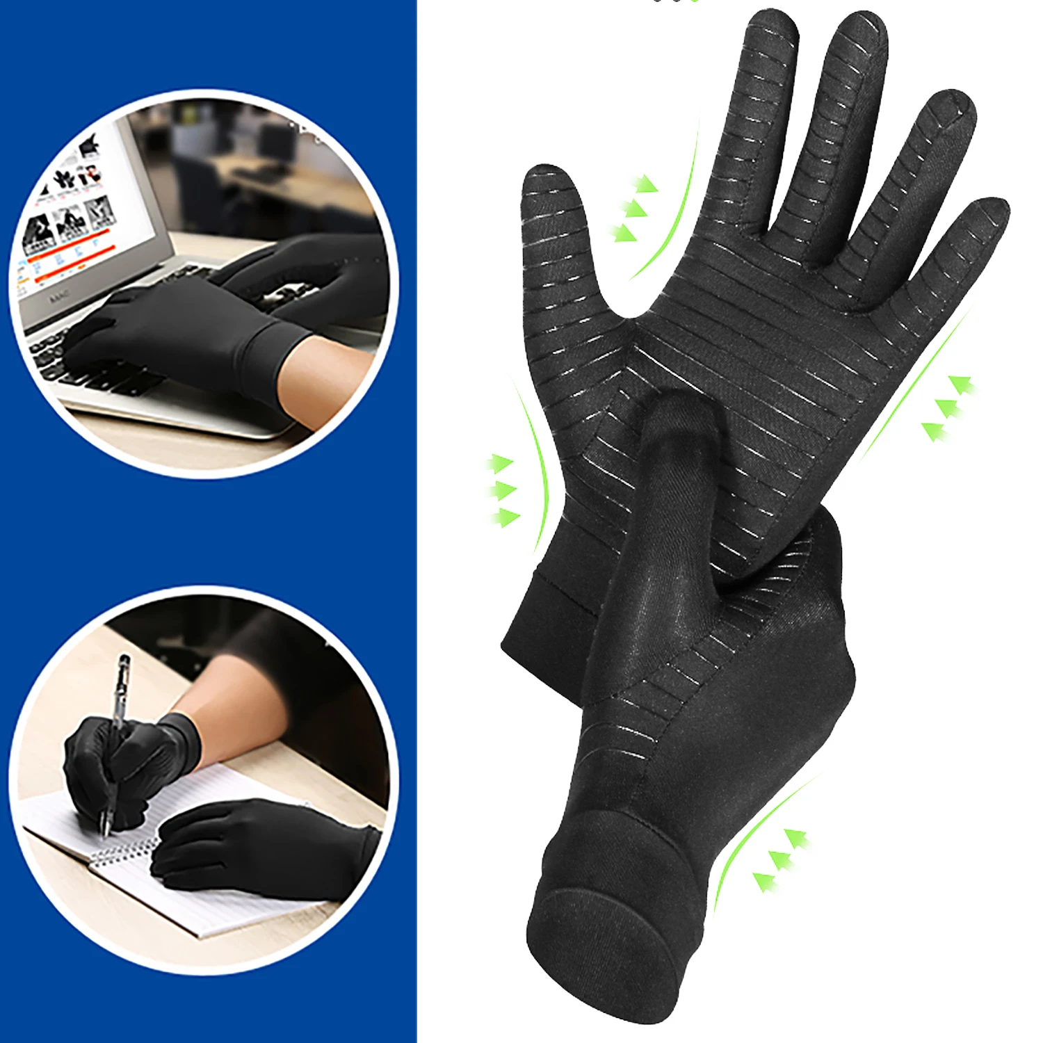 

Магнитные компрессионные перчатки для рук при артрите и ревматизме, для снятия боли, подходят для различных сценариев использования, включая велосипедные перчатки