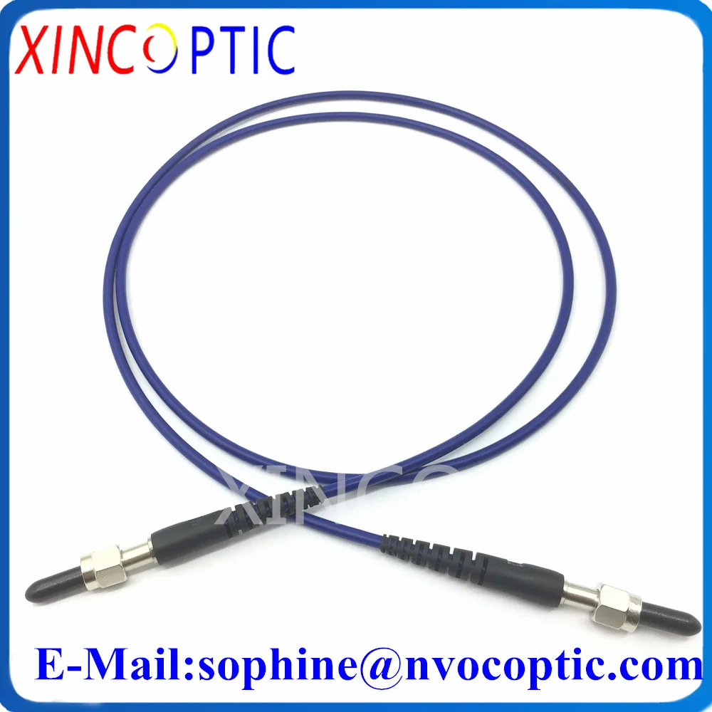 

SMA905-SMA Silica Ceramic Ferrule MM SX 300um(UV-VIS~200-1100nm,~0.22NA),1/2/3M,Armored Fiber Optic Patch Cord Cable Connector