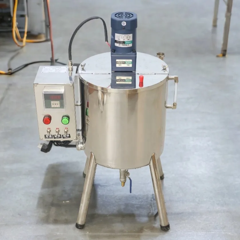 Small Volume Lipgloss Filling Machine Lipstick Balm Viscous Cream Wax Lip Gloss Heating Mixer Nail Polish Making Machine 15L