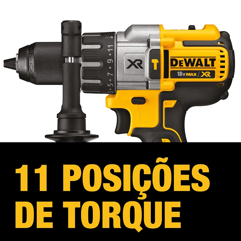 Imagem -03 - Broca de Martelo sem Fio Dewalt sem Escova Velocidades Chave de Fenda Elétrica de Perfuração Original Ferramenta Power Bare 18v xr Dcd996