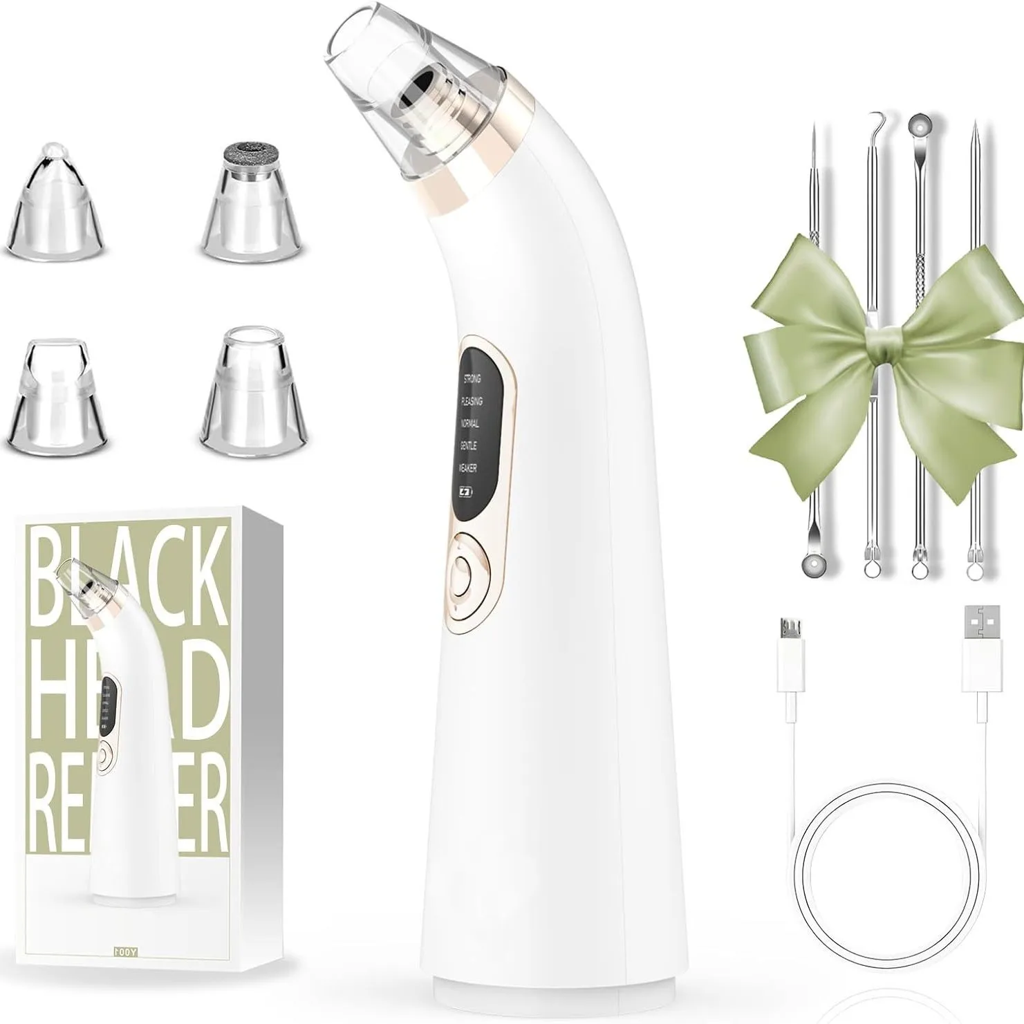 New Electric Blackhead Remover Vacuum Acne Cleaner Black Spots Removal Facial Deep Cleansing Pore Cleaner Machine Skin Care Tool