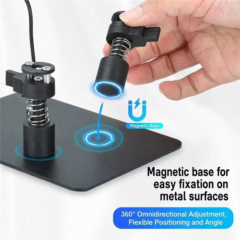 ABMH-Magnetic Helping Hand Soldering Station 360 PCB Holder Flexible Alligator Clamp Fixture For PCB Welding