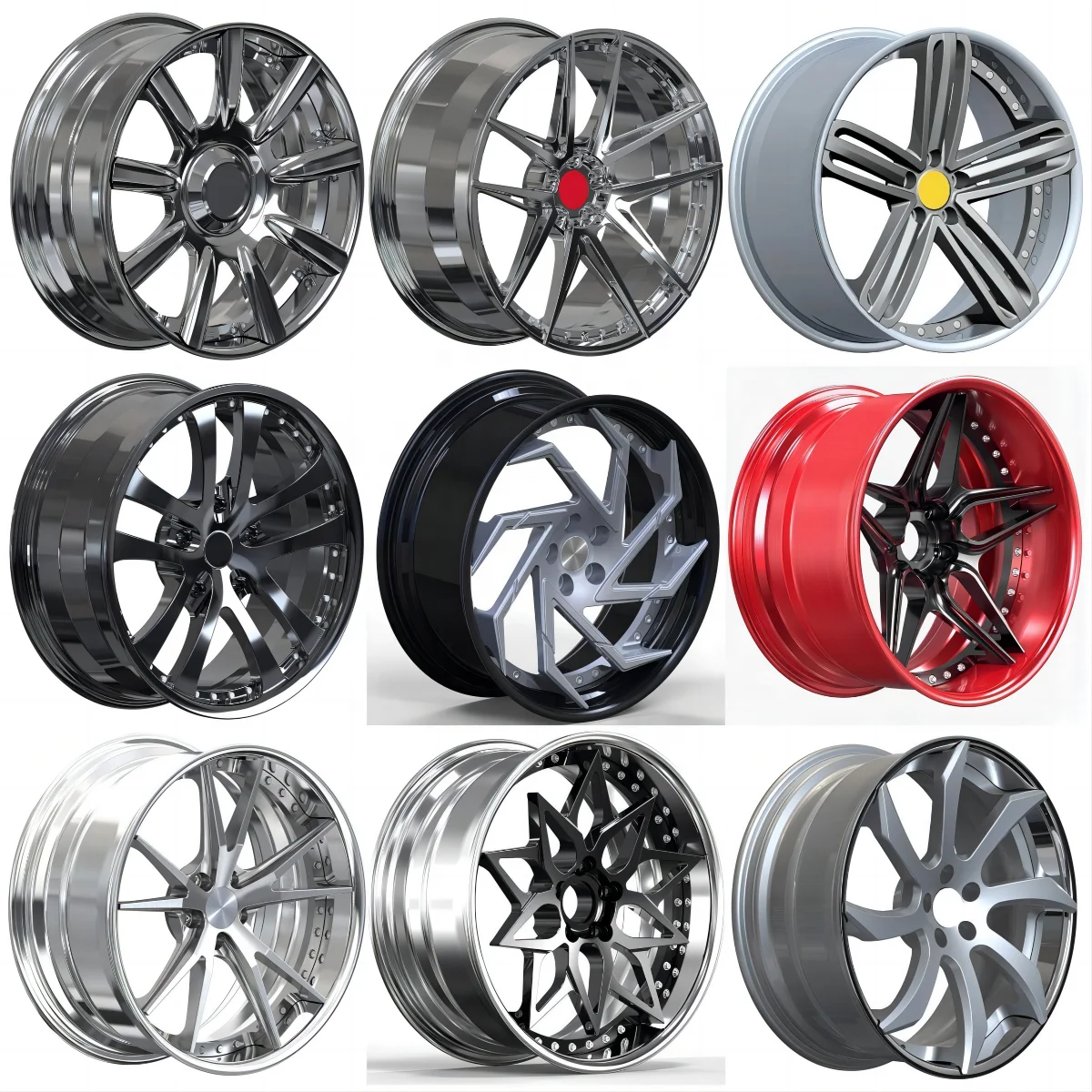 Jantes forgées noires personnalisées pour Aston Martin, 18 ", 19", 20/26 ", 5x100, 5x114.3, 5x120, 2 pièces, nouvelle mode, adieu, Roméo