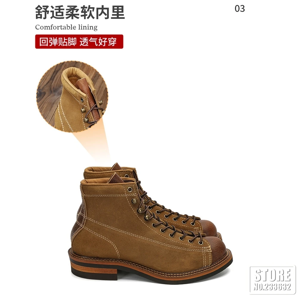 Motorcycle Boots Botas De Moto Leather Waterproof Motorcycle Shoes Outdoor Motorcycle Motocross Shoes Moto Vintage Ankle Boots