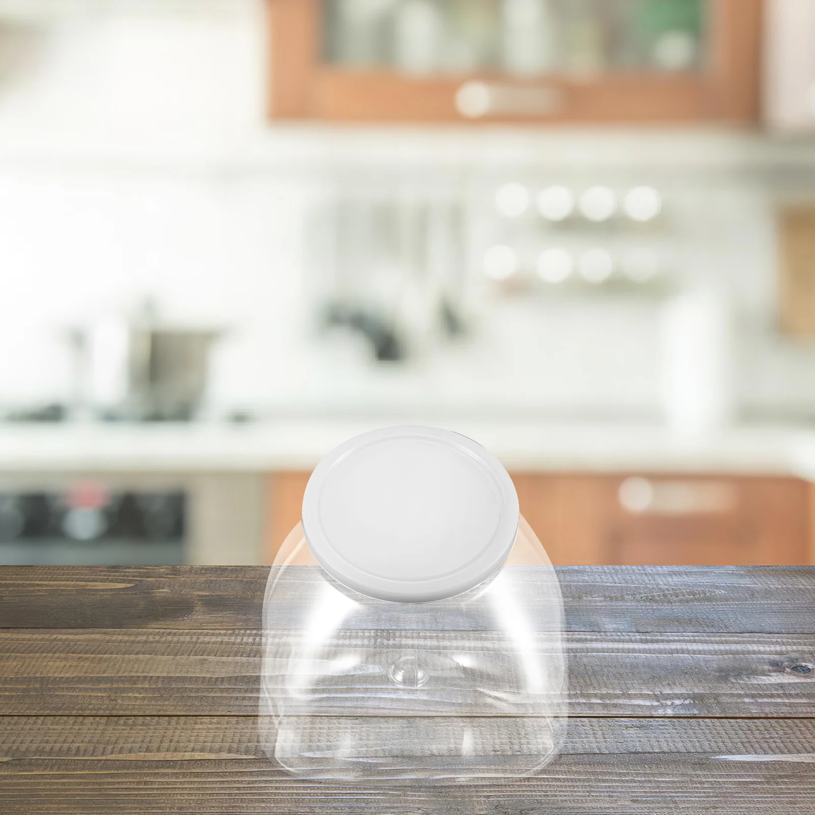 

3000Ml Wide Mouth Plastic Storage Jars Transparent Oblong Gallon Container For Food Safe Liquid Dispenser Candy Laundry Soap Jug