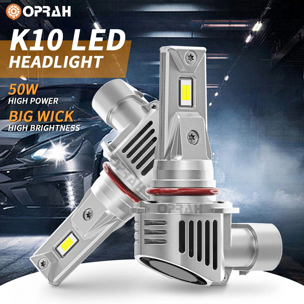 2pcs H4 H7 LED Headlight 12000Lm 110W High Power H11 9005 9006 High Low Beam K10 3570SMD Led Bulbs Auto Fog Light White 12V 24V