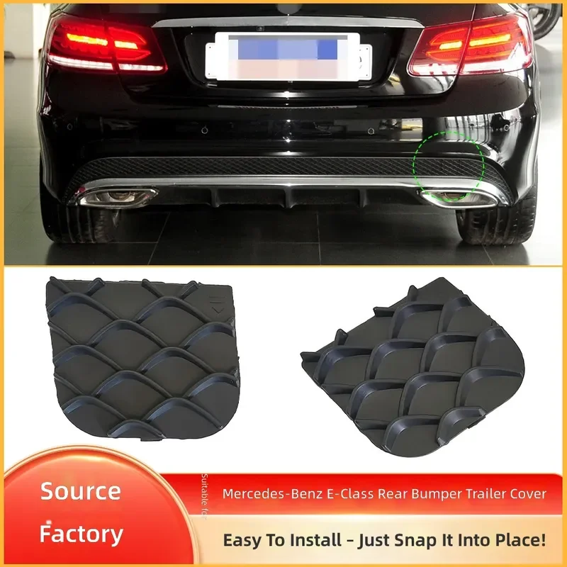 For Mercedes Benz E Class W207 Coupe Rear Bumper Tow Hook Cover 2078850124 Trailer Eye Cap