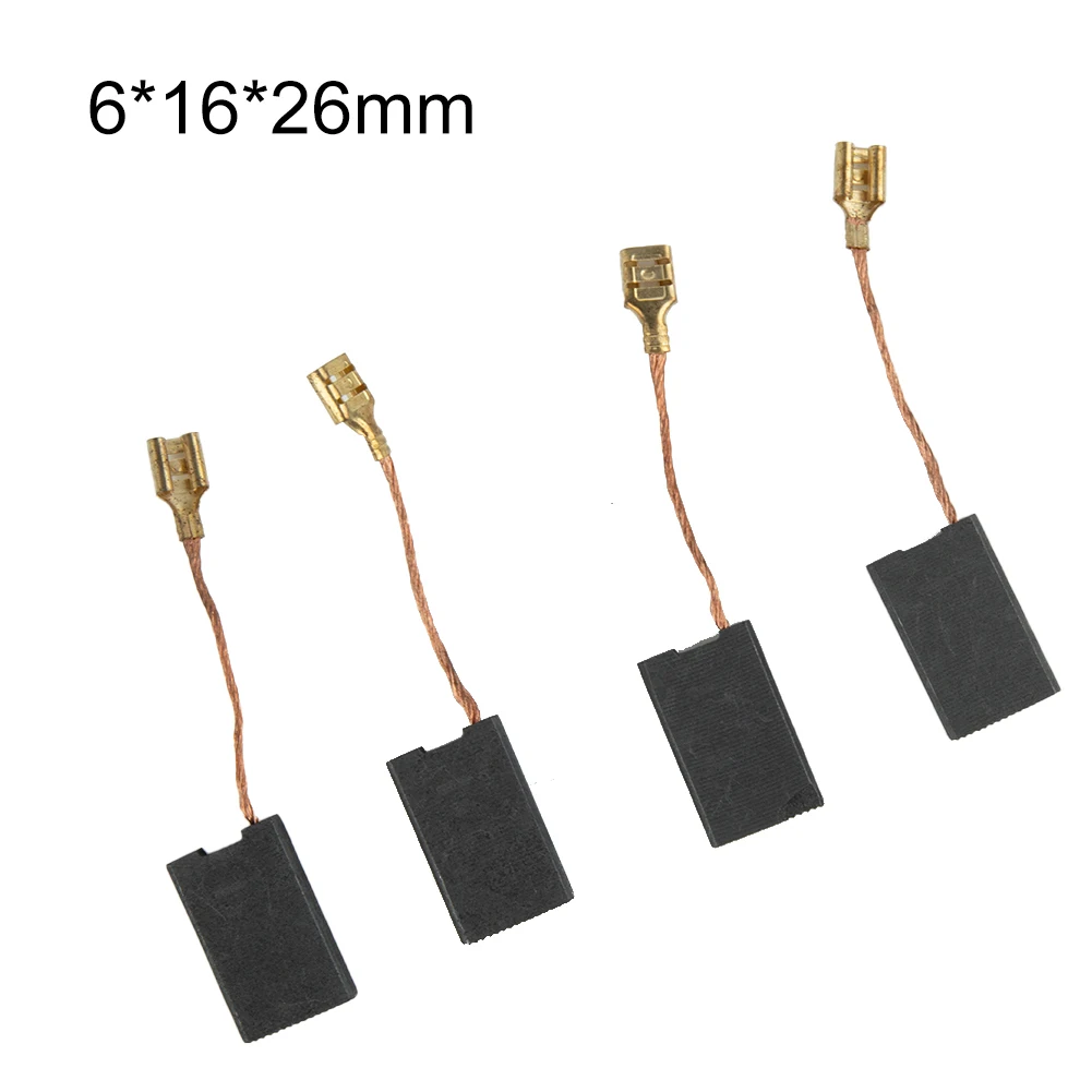 

Brushes Carbon Brushes GBH10DC GBH11DE MH10SE 1617014126 4pcs/Set 6.3x16x26mm Carbon Brushes 11316EVS Practical