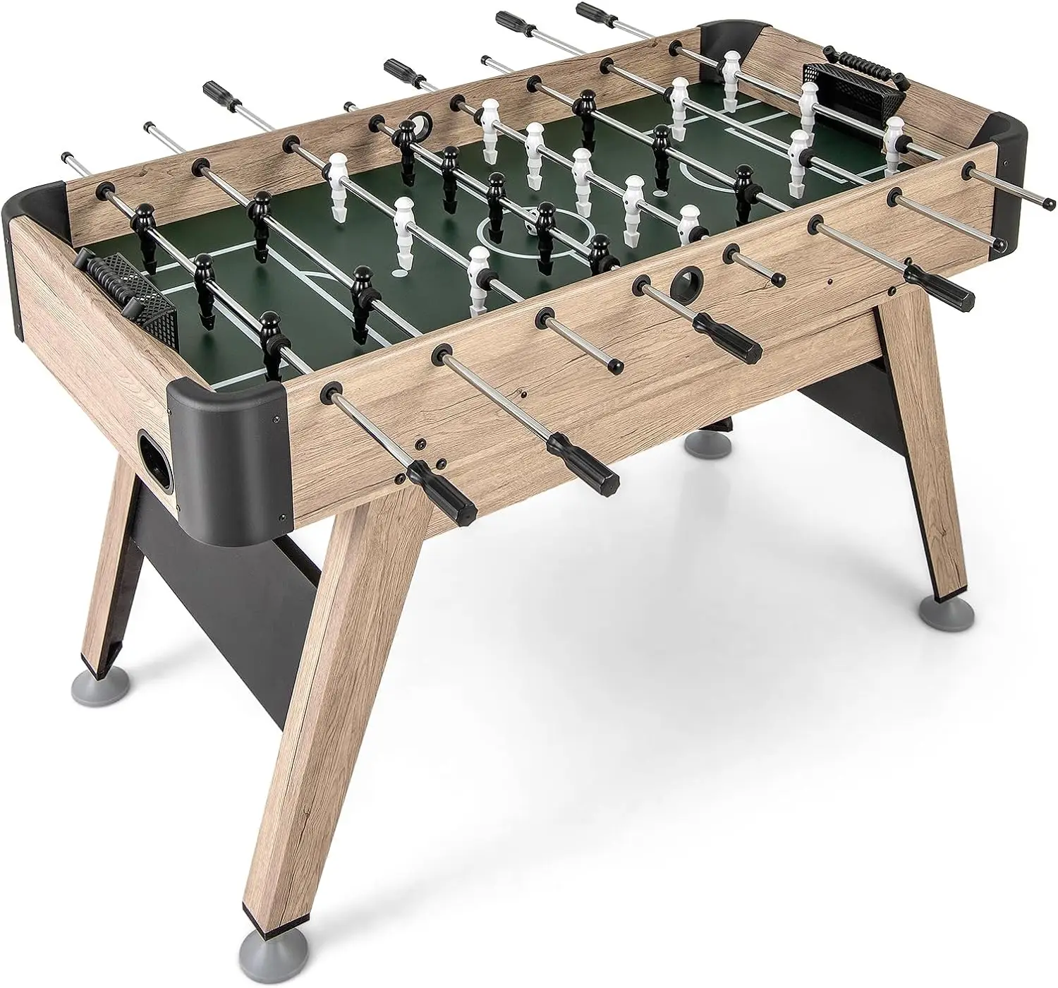 Foosball Table, 54 Inch Full Size Soccer Table Game with 2 Balls, Foosball Table Adult Size for Home, Game Room, Office