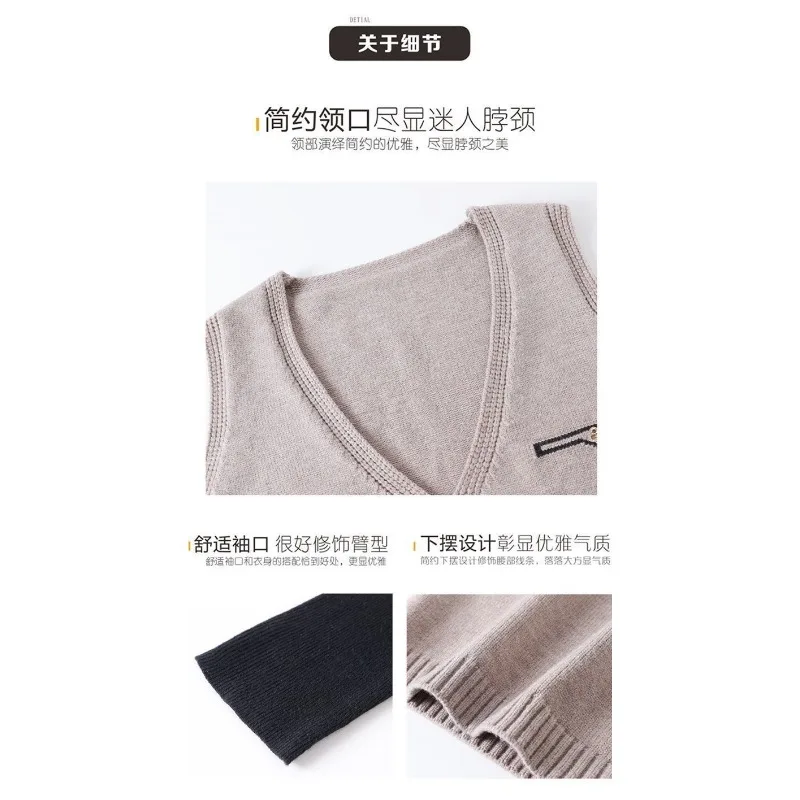 أزياء جديدة فضفاضة محبوك اللباس الخريف والشتاء منتصف طول سترة غير رسمية سترة تنورة البلوز #6