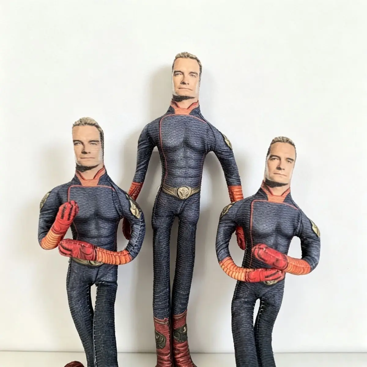 26cm The Boys Homelander Stuffed Doll Jointed Limbs Abstract Style Backpack Pendant Present for Adult Friends