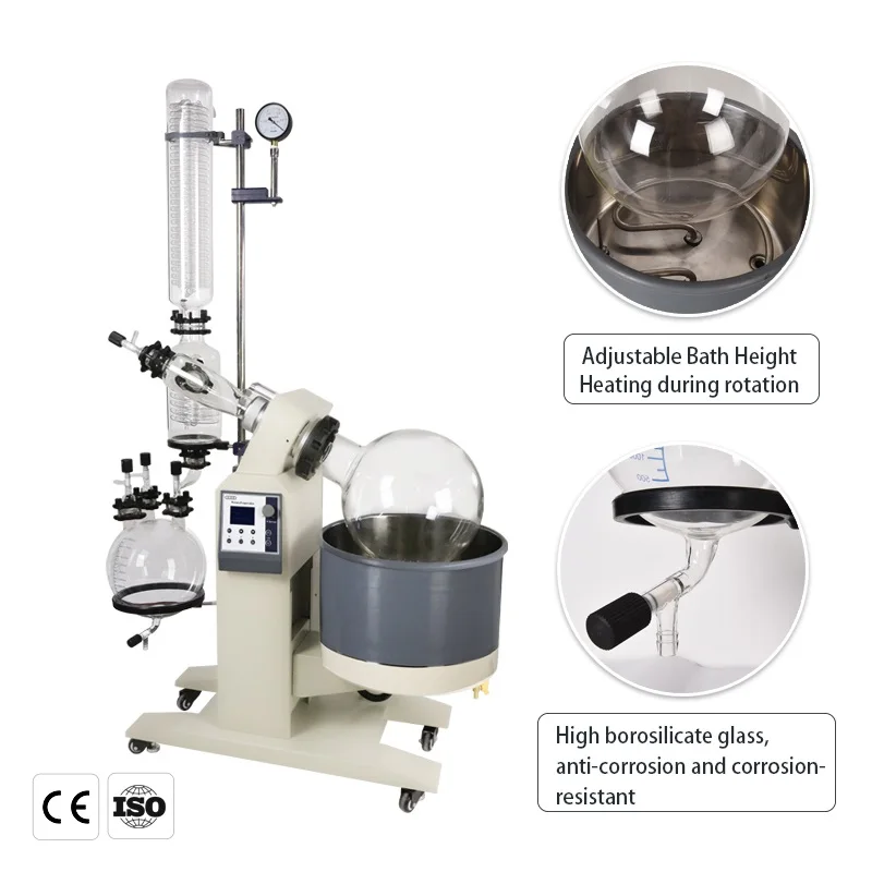 ZOIBKD Labor Ausrüstung R-1020 Rotary Verdampfer Motor Aufzüge Kann Wasser oder Öl Bad Erhitzt
