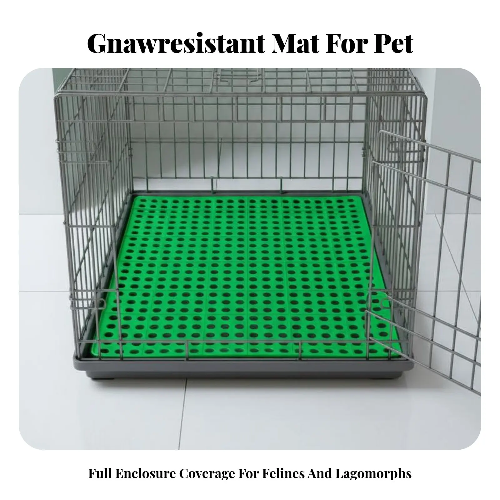 Perforated Foot Rest Mat Antignaw Perforated Foot support foot pad Flexible Design Protects feet for lagomorph Owners, Playpen