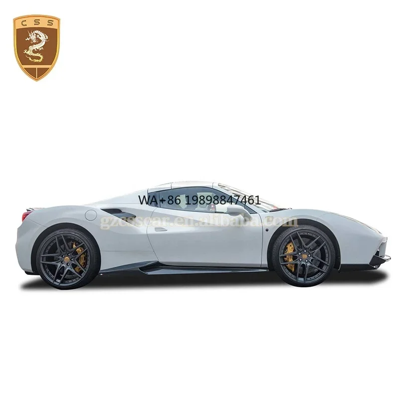 

Tuning Parts Novi Style Carbon Fiber Side Skirts For Ferrari 488