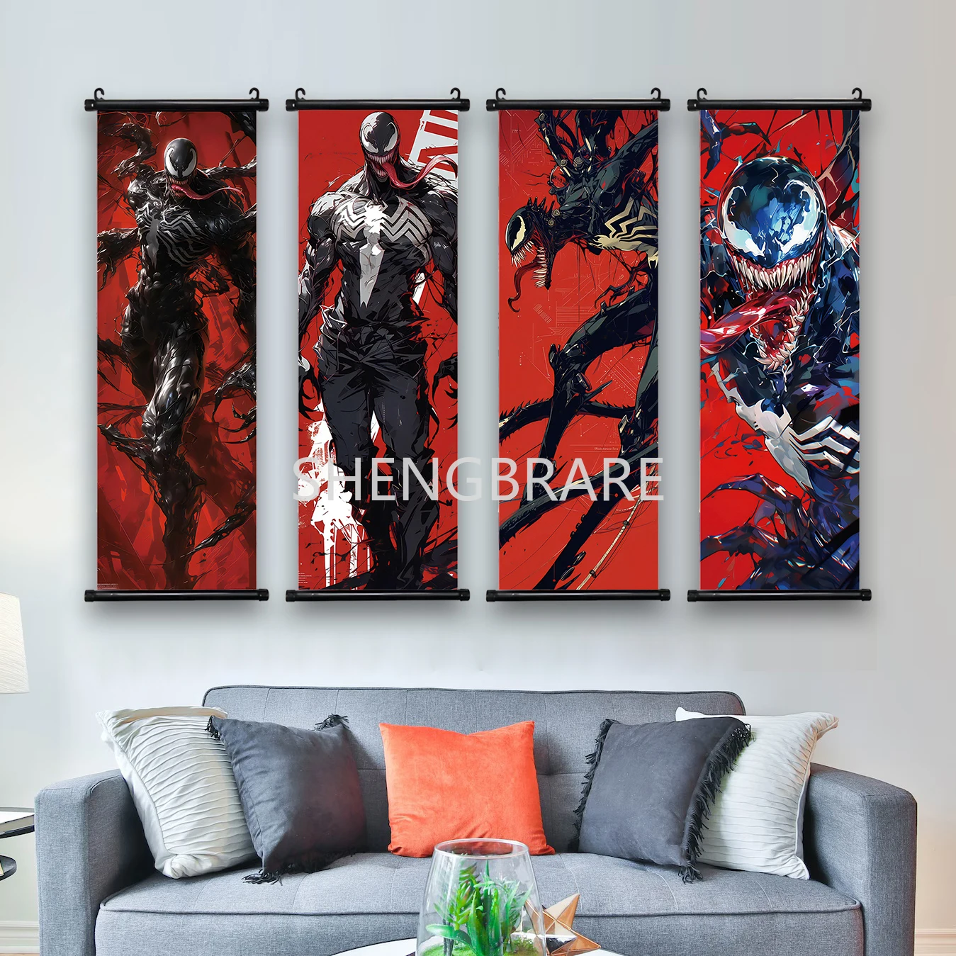 Marvel Movie Venom Poster Wall Artwork Canvas Painting Print Home Decoration Hanging Scroll Decor The Avengers HD Wallpaper Gift