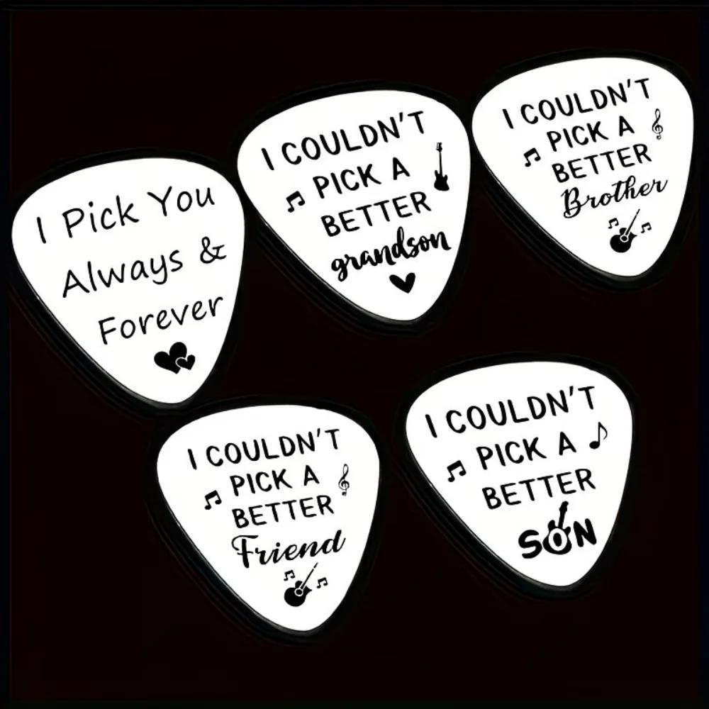 Private customization Guitar Picks Professional Bass Ukelele Guitar Picks Pendant Personalized Photo Custom Pendant Musical Gift