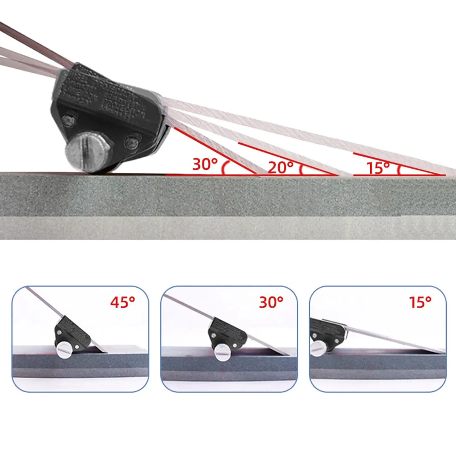 Honing Guide Manual Angle Setter Blade Sharpening Jig Tool Edge with Stainless Steel Structure suitable for craftspeople