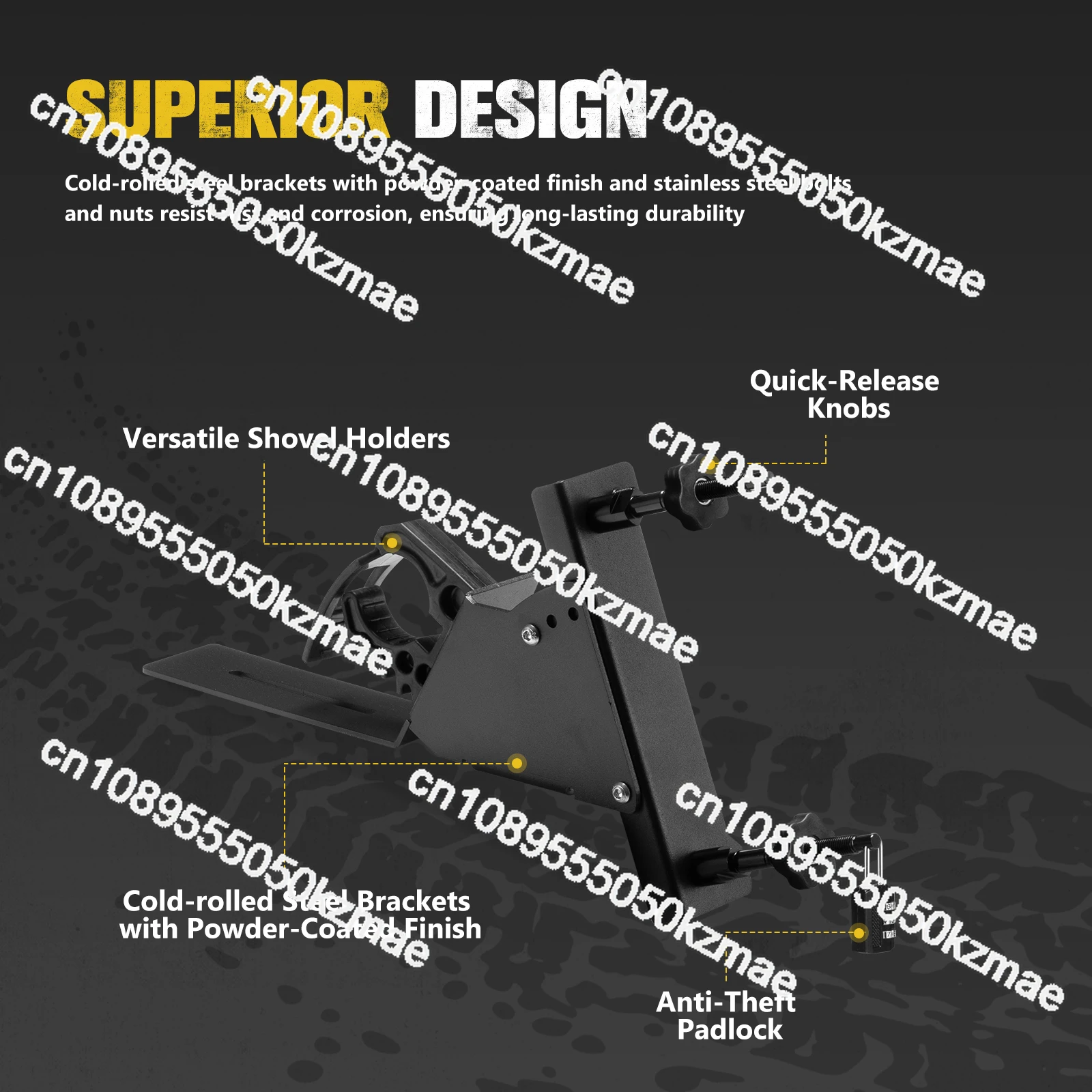 مجموعة تثبيت المسار من BUNKER INDUST، مجموعة دعامات كاملة لتخزين ألواح الاسترداد